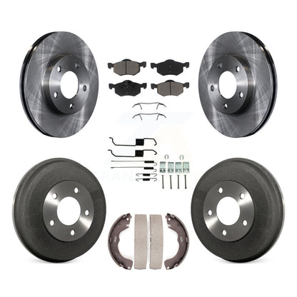 Kit de tambour de plaquettes en céramique de Rotors de frein avant et arrière (7 pièces) pour Ford Escape Mazda Tribut