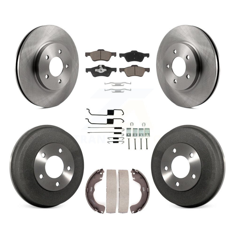 Kit de plaquettes et de tambour en céramique, Rotor de frein à disque avant et arrière (7 pièces) pour Ford Escape Mercur