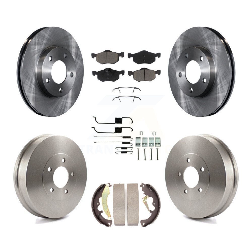 Kit de plaquettes et de tambour en céramique pour rotor de frein avant et arrière (7 pièces) pour Ford Escape Mercur 2007