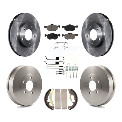 Kit de plaquettes et de tambour en céramique pour rotor de frein avant et arrière (7 pièces) pour Ford Escape Mercur 2007