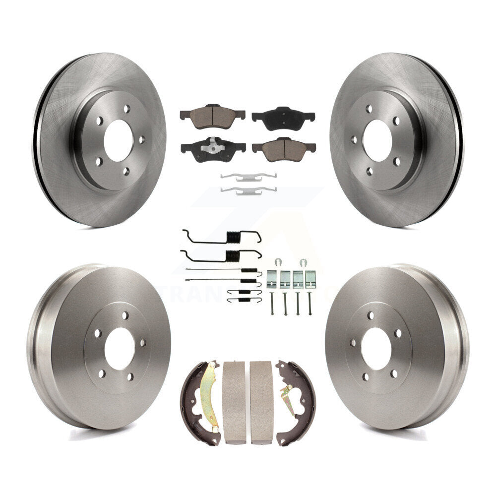 Kit de plaquettes et de tambour en céramique pour rotor de frein avant et arrière (7 pièces) pour Ford Escape Mercur 2007