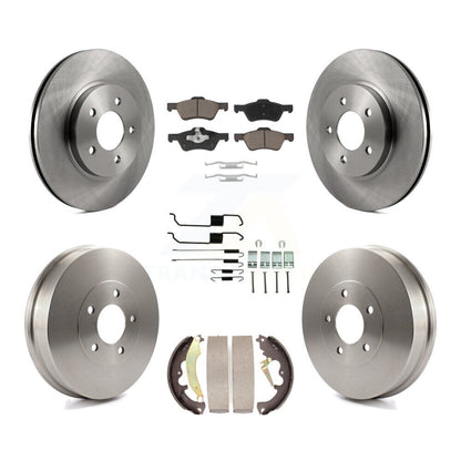Kit de plaquettes et de tambour en céramique pour rotor de frein avant et arrière (7 pièces) pour Ford Escape Mercur 2007