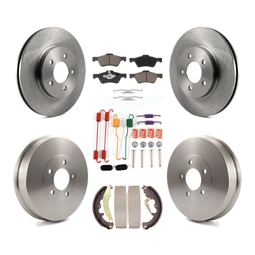 Kit de tambour de plaquettes en céramique de Rotors de frein avant et arrière (7 pièces) pour Ford Escape Mazda Tribut