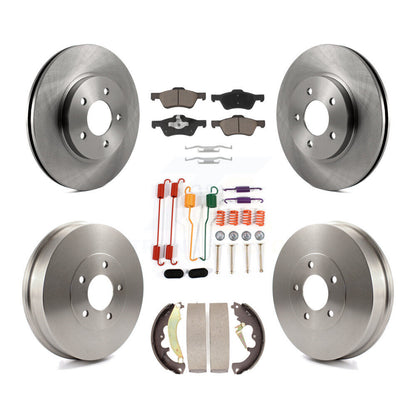 Kit de tambour de plaquettes en céramique de Rotors de frein avant et arrière (7 pièces) pour Ford Escape Mazda Tribut