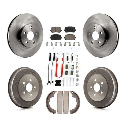 Kit de tambour de tampons en céramique de Rotor de frein avant et arrière (7 pièces) pour Toyota Matrix Pontiac Vib