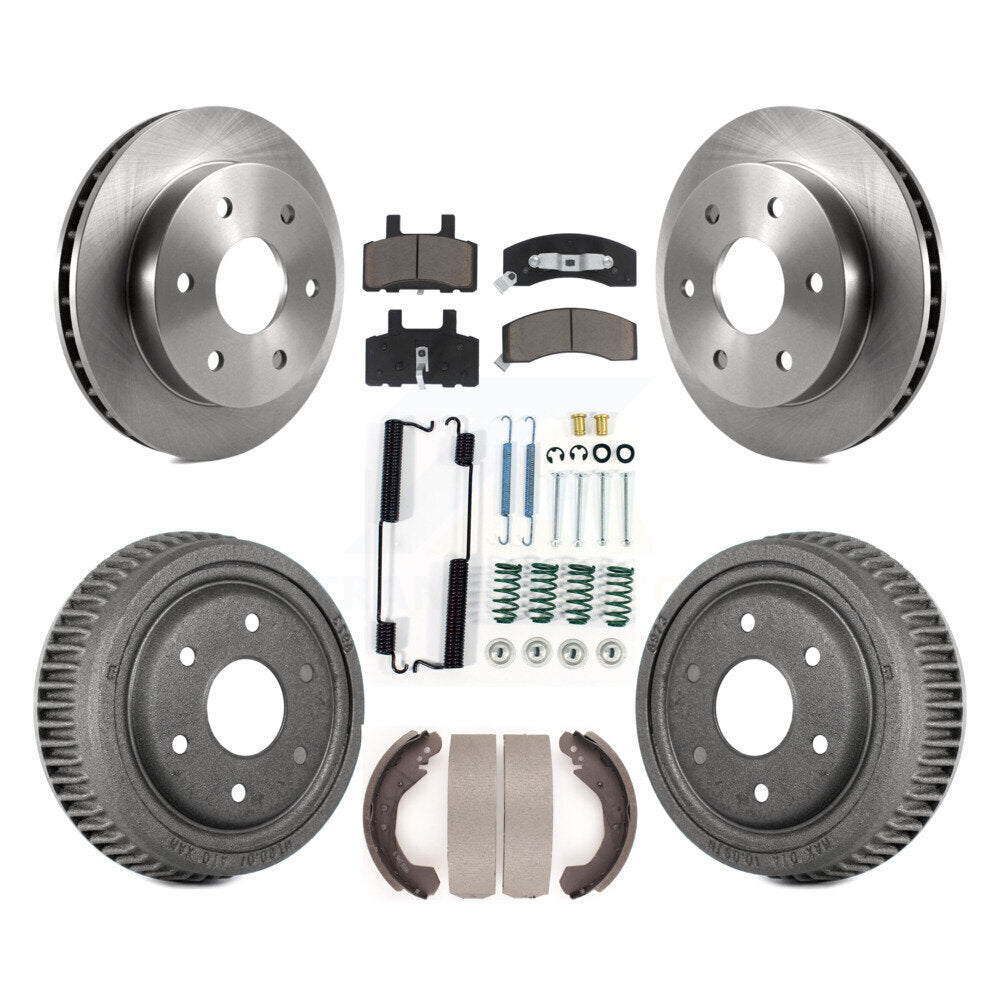 Rotors de frein à disque avant et arrière, plaquettes en céramique et Kit de tambour (7 pièces) pour GMC Yukon