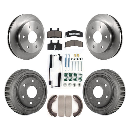 Rotors de frein à disque avant et arrière, plaquettes en céramique et Kit de tambour (7 pièces) pour GMC Yukon