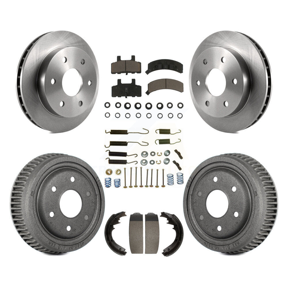 Rotors de frein à disque avant et arrière, plaquettes en céramique et Kit de tambour (7 pièces) pour GMC Yukon
