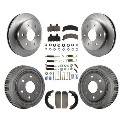 Rotors de frein à disque avant et arrière, plaquettes en céramique et Kit de tambour (7 pièces) pour GMC Yukon