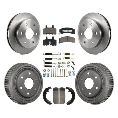 Rotors de frein à disque avant et arrière, plaquettes en céramique et Kit de tambour (7 pièces) pour GMC Yukon