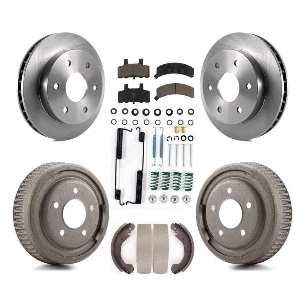 Rotors de frein à disque avant et arrière, plaquettes en céramique et Kit de tambour (7 pièces) pour GMC Yukon 4WD
