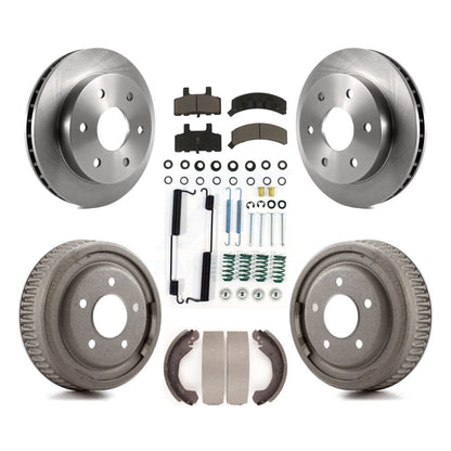 Rotors de frein à disque avant et arrière, plaquettes en céramique et Kit de tambour (7 pièces) pour GMC Yukon 4WD