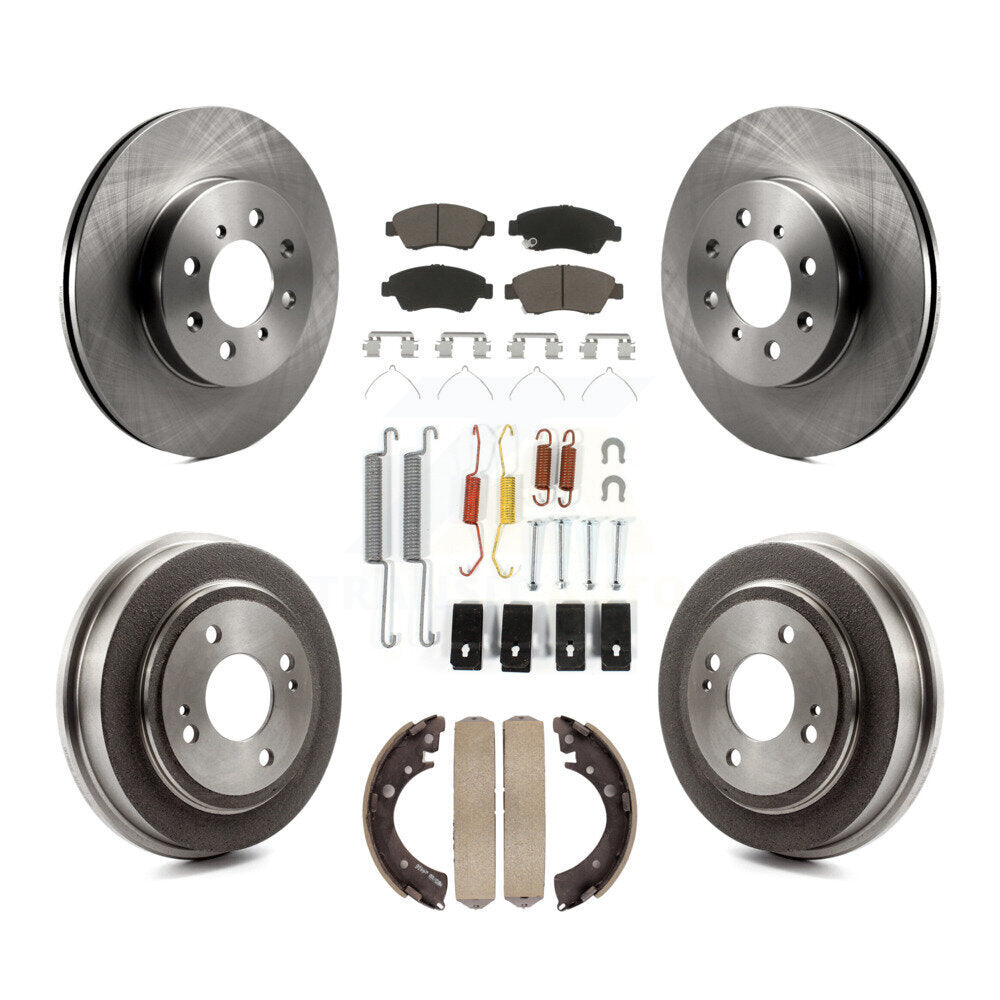 Kit de tampons et tambours en céramique pour Rotor de frein à disque avant et arrière (7 pièces) pour Honda Fi 2007 – 2008