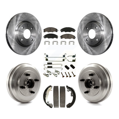 Kit de tambour à plaquettes en céramique, Rotors de frein à disque avant et arrière (7 pièces) pour Ford Focus 2009 – 2011