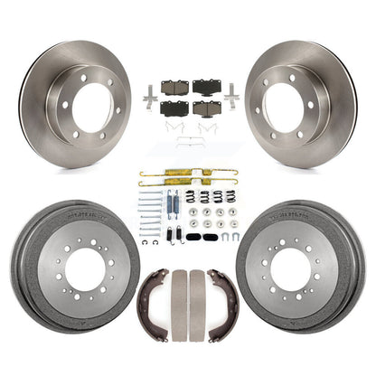 Rotors de frein à disque avant et arrière, plaquettes en céramique et Kit de tambour (7 pièces) pour Toyota Tacoma