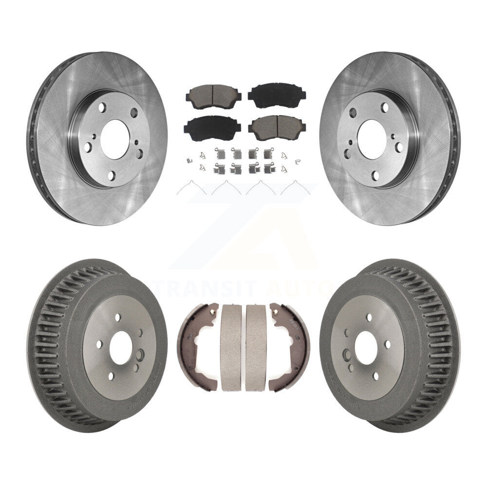Kit de plaquettes et de tambour en céramique, Rotor de frein à disque avant et arrière, pour Toyota Sienn 1998 – 2003