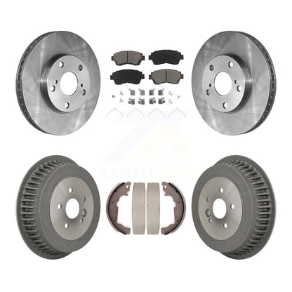 Kit de plaquettes et de tambour en céramique, Rotor de frein à disque avant et arrière, pour Toyota Sienn 1998 – 2003