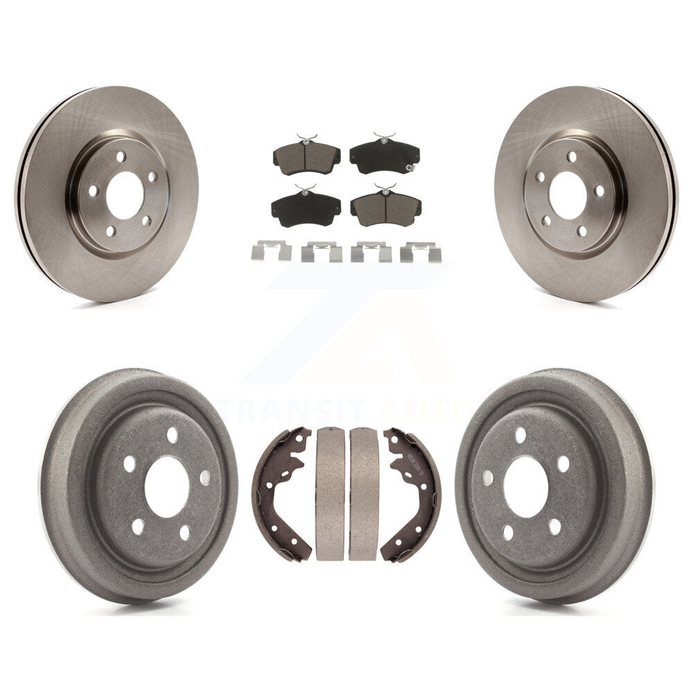 Rotors de frein à disque avant et arrière, plaquettes en céramique et Kit de batterie pour Dodge Neon SRT-2003
