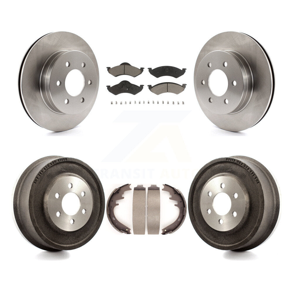 Kit de plaquettes et de tambour en céramique pour Rotor de frein avant et arrière, pour Dodge Dakota Durang 2000 – 2002
