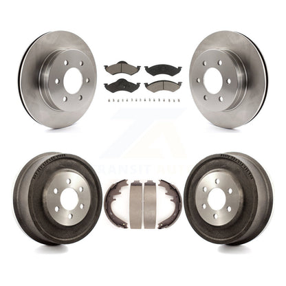 Kit de plaquettes et de tambour en céramique pour Rotor de frein avant et arrière, pour Dodge Dakota Durang 2000 – 2002