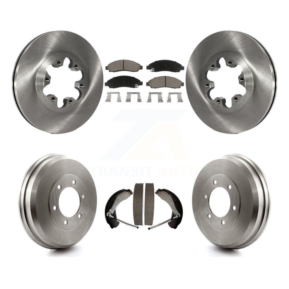 Kit de plaquettes et de tambour en céramique, Rotors de frein avant et arrière, pour Chevrolet Colorado GMC Canyo