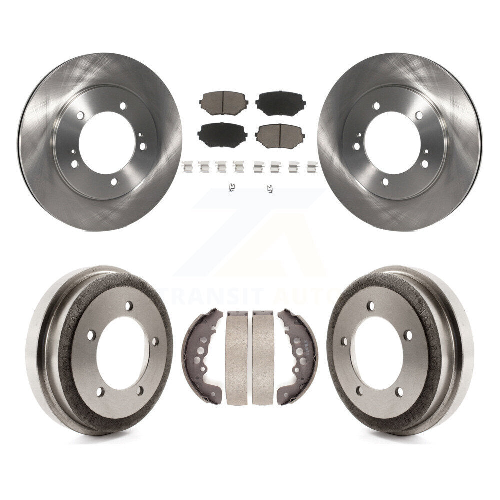 Rotors de frein à disque avant et arrière, plaquettes en céramique et Kit de batterie pour Suzuki Grand Vitara