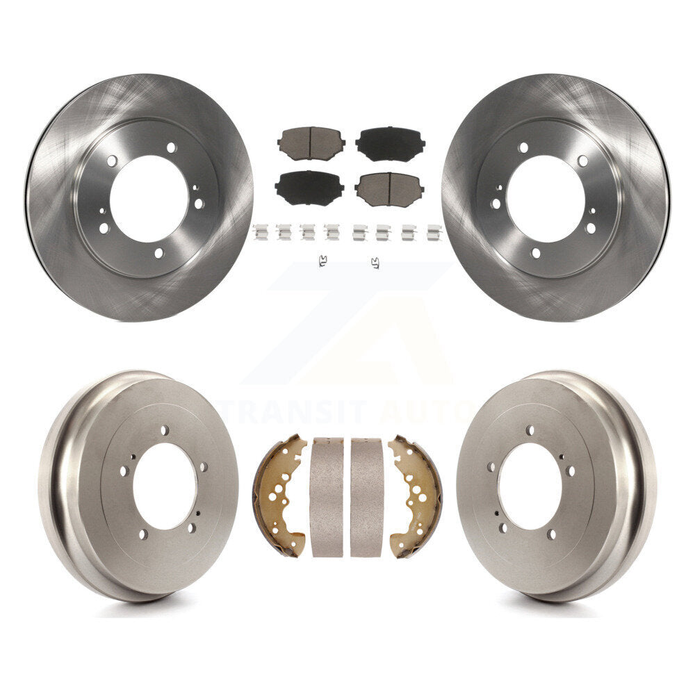 Rotors de frein à disque avant et arrière, Kit de tampons et de tambour en céramique pour Suzuki XL-7 Grand Vitar