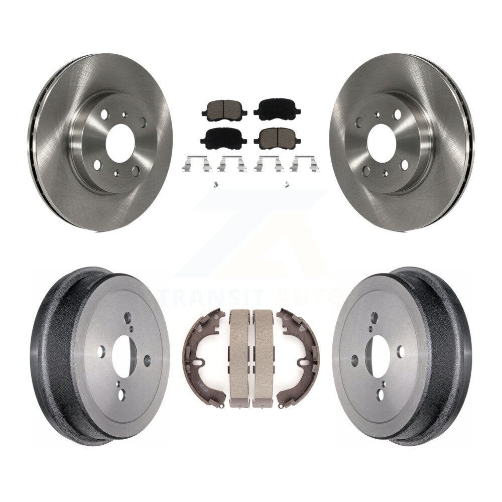 Kit de plaquettes et de tambour en céramique, Rotor de frein avant et arrière, pour Toyota Corolla Chevrolet Priz