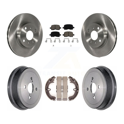 Kit de plaquettes et de tambour en céramique, Rotor de frein avant et arrière, pour Toyota Corolla Chevrolet Priz