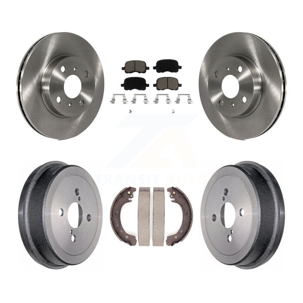 Kit de plaquettes et de tambour en céramique, Rotor de frein avant et arrière, pour Toyota Corolla 2002 à partir de 04 0