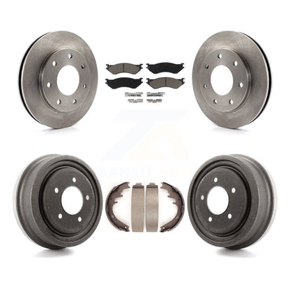 Kit de tambour de tampon en céramique de Rotor de frein avant et arrière pour Ford F-150 4WD avec roue à 7 écrous