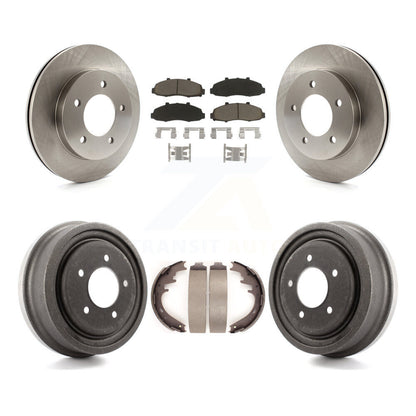 Rotors de frein à disque avant et arrière, plaquettes en céramique et Kit de batterie pour Ford F-150 4WD