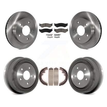 Kit de plaquettes et de tambour en céramique, Rotor de frein avant et arrière, pour Dodge Ram 2000 RW 2001 – 1500