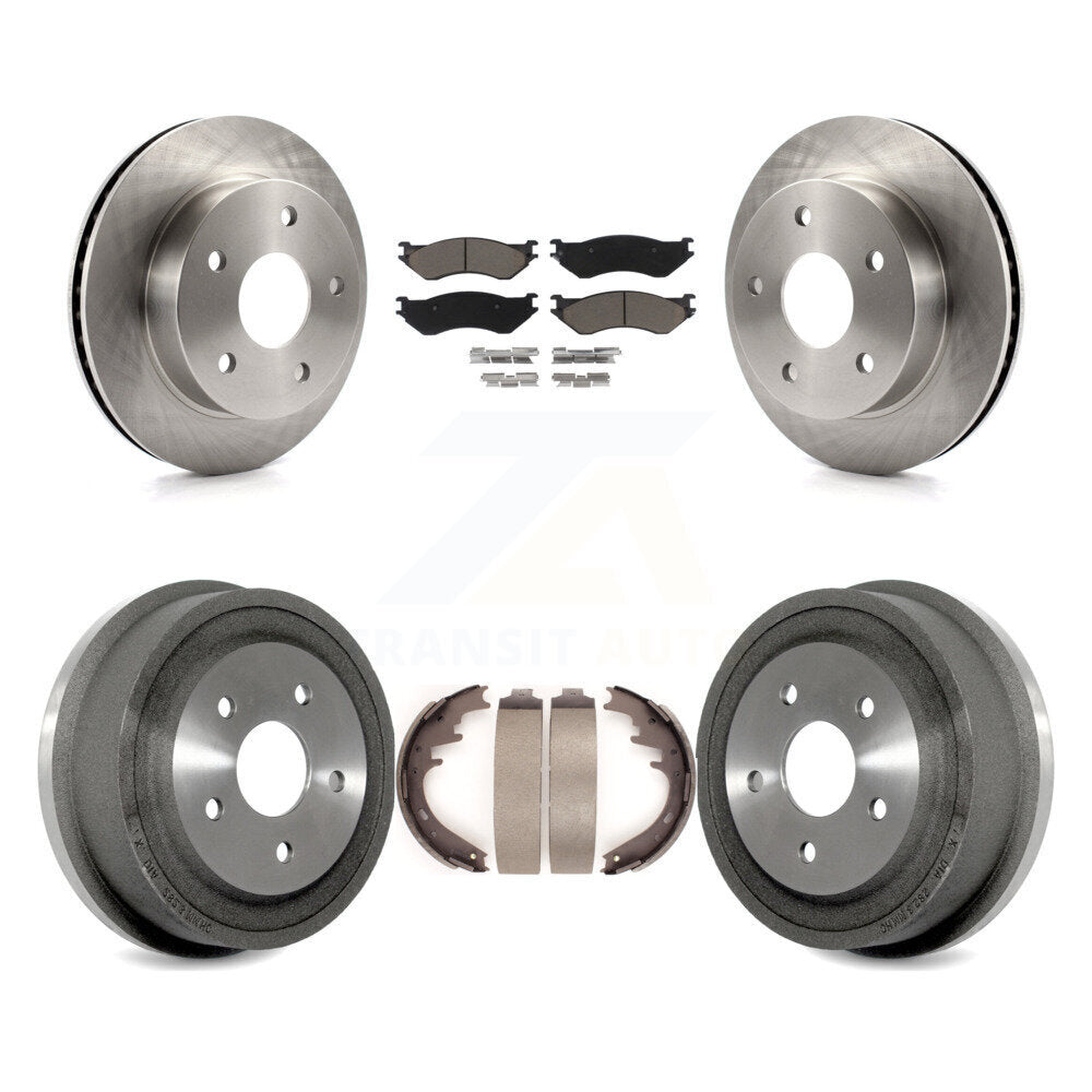 Kit de plaquettes et de tambour en céramique pour Rotor de frein avant et arrière, pour Dodge Ram 2000 2001 4W 1500