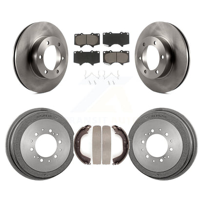 Rotors de frein à disque avant et arrière, tampons en céramique et Kit de tambour pour Toyota Tundra