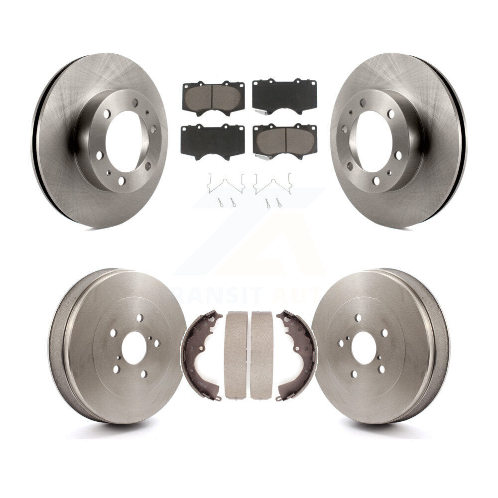 Kit de tambour de protection en céramique de Rotors de frein avant et arrière pour Toyota Tacoma avec roue à 6 écrous