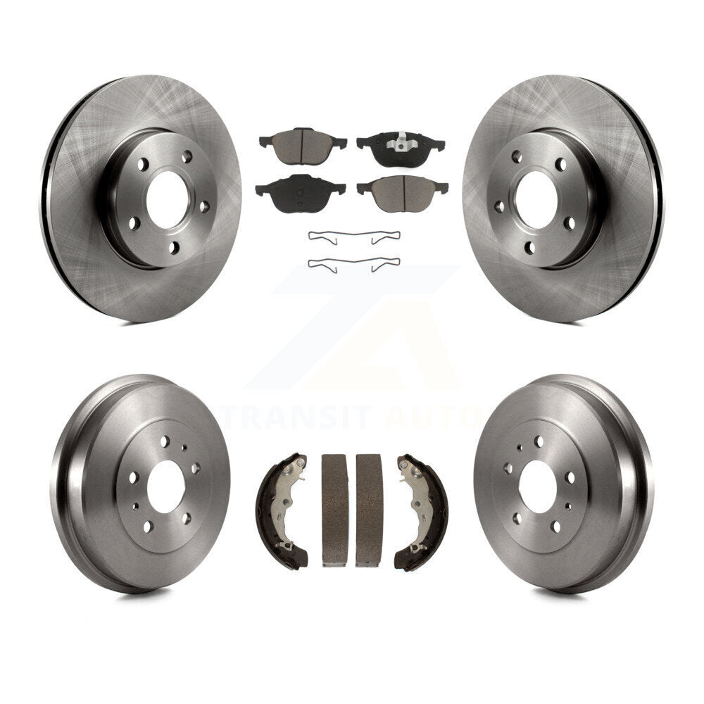 Rotors de frein à disque avant et arrière, plaquettes en céramique et Kit de batterie pour Ford Focus K8C-10241
