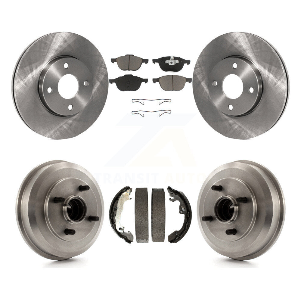 Rotors de frein à disque avant et arrière, plaquettes en céramique et Kit de batterie pour Ford Focus K8C-10242