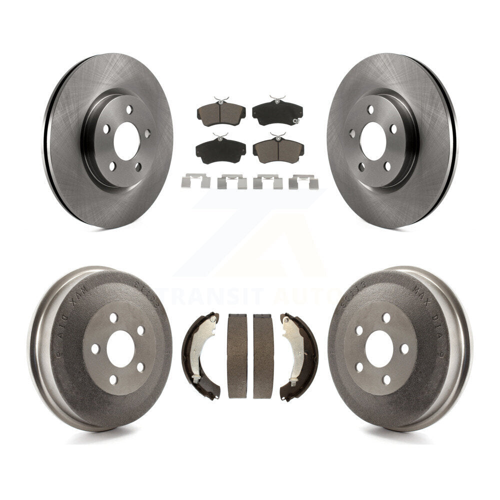 Rotors de frein à disque avant et arrière, plaquettes en céramique et Kit de tambour pour Chrysler PT Cruiser