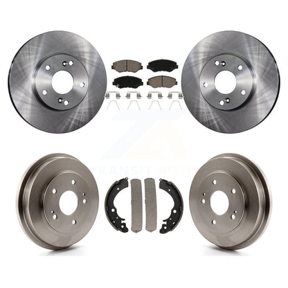 Rotors de frein à disque avant et arrière, plaquettes en céramique et Kit de batterie pour Honda Accord Fit