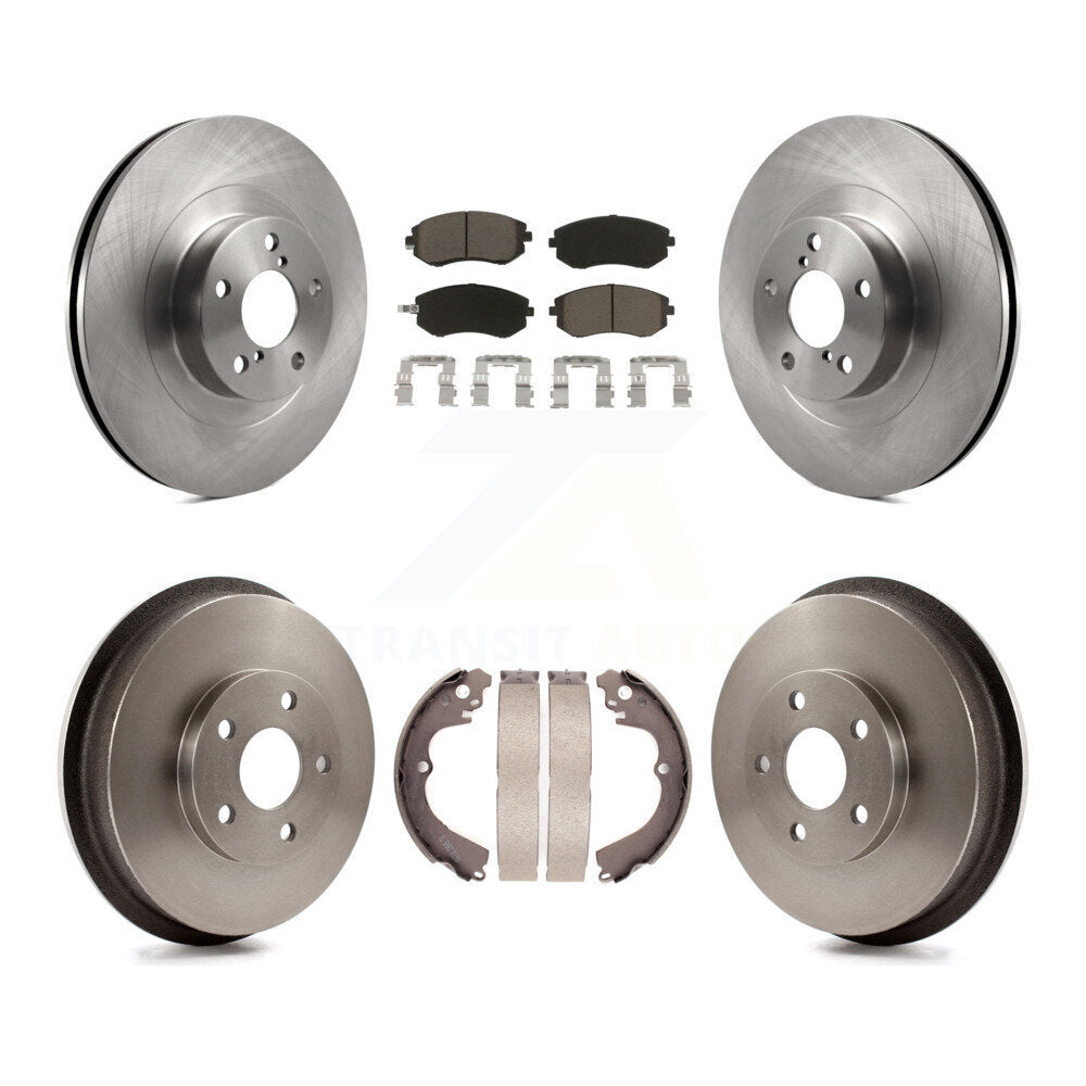 Kit de plaquettes et de tambour en céramique, Rotor de frein à disque avant et arrière, pour Subaru Forester Imprez