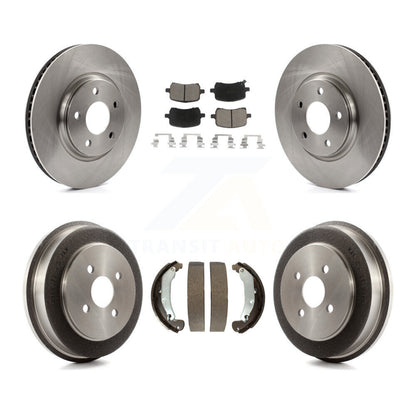 Rotors de frein à disque avant et arrière, plaquettes en céramique et Kit de batterie pour Pontiac Pursuit