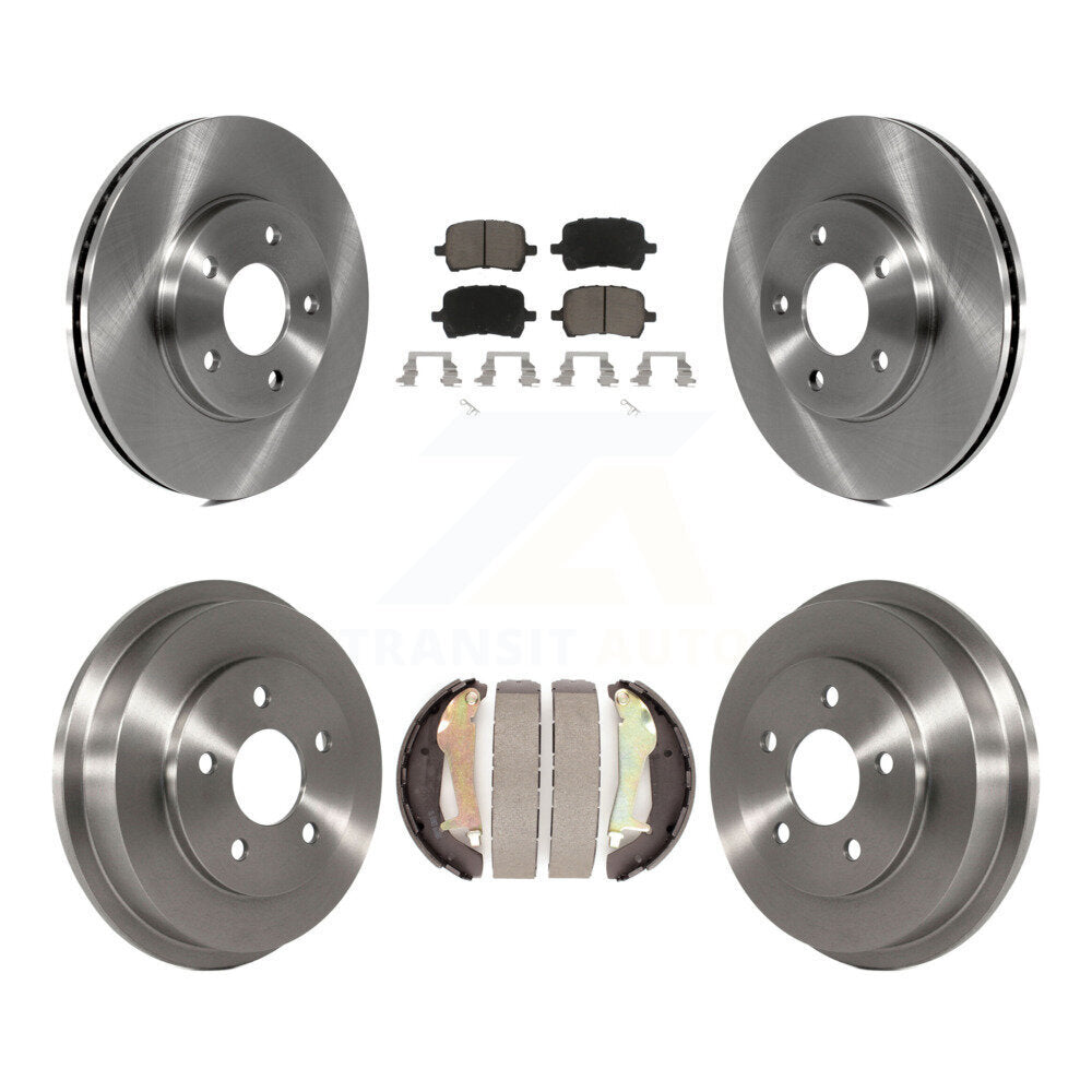 Rotors de frein à disque avant et arrière, plaquettes en céramique et Kit de tambour pour Chevrolet HHR