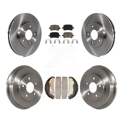 Rotors de frein à disque avant et arrière, plaquettes en céramique et Kit de tambour pour Chevrolet HHR
