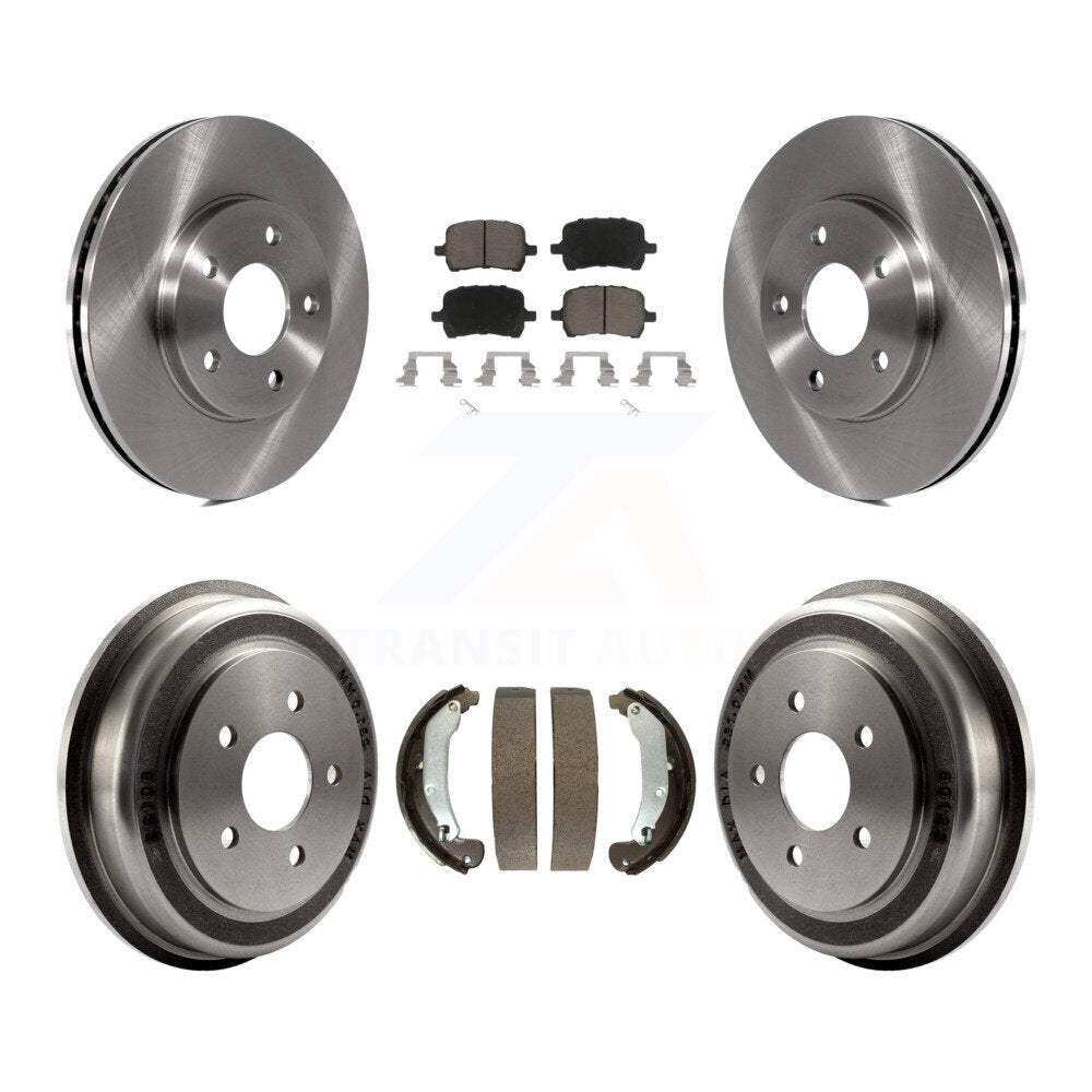Rotors de frein à disque avant et arrière, plaquettes en céramique et Kit de tambour pour Chevrolet HHR