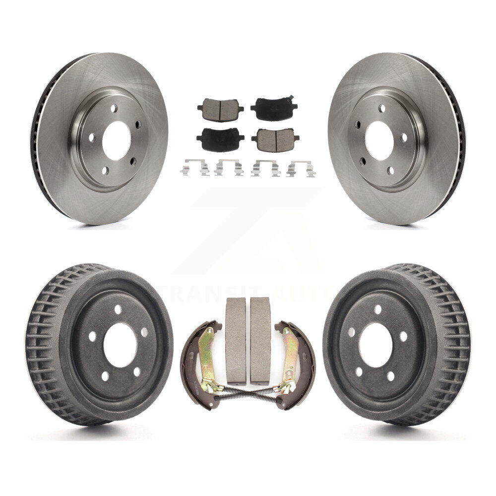 Rotors de frein à disque avant et arrière, plaquettes en céramique et Kit de batterie pour Chevrolet Malibu