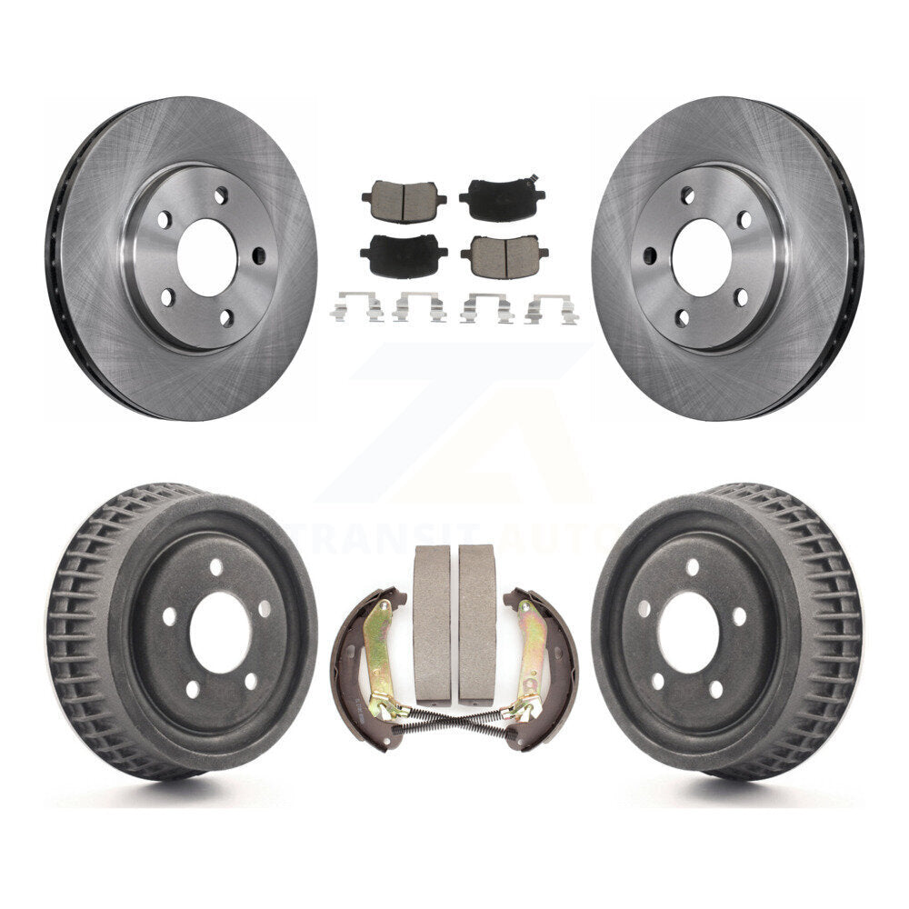 Rotors de frein à disque avant et arrière, plaquettes en céramique et Kit de batterie pour Chevrolet Malibu