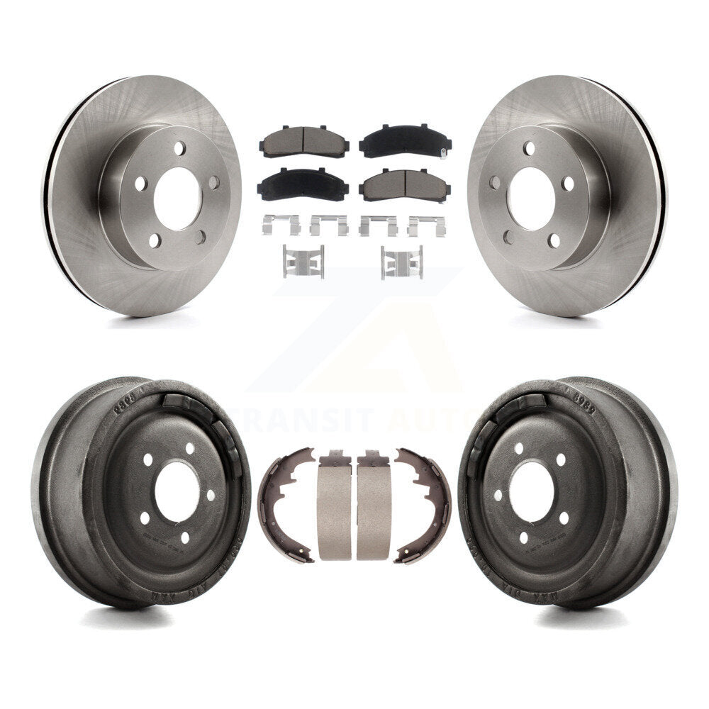 Kit de plaquettes et de tambour en céramique, Rotors de frein avant et arrière, pour Ford Ranger Mazda B4000 B300