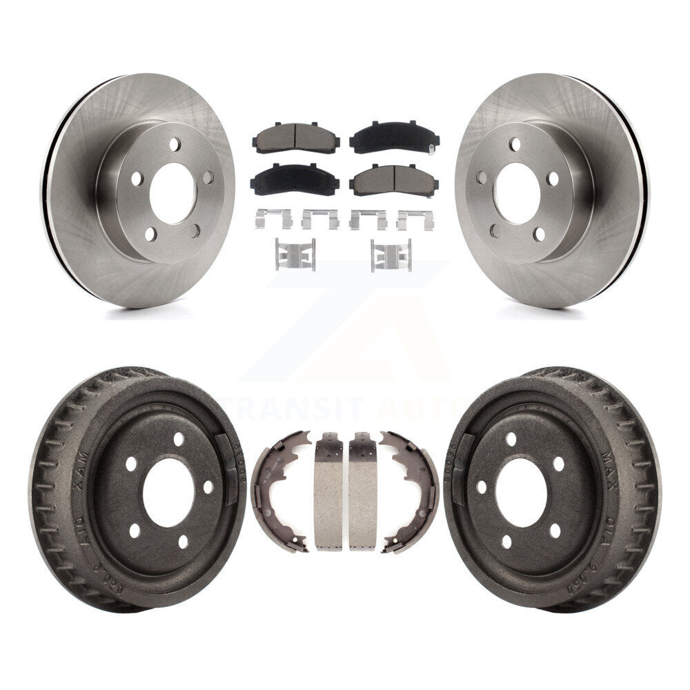 Kit de plaquettes et de tambour en céramique, Rotors de frein avant et arrière, pour Ford Ranger Mazda B4000 B300