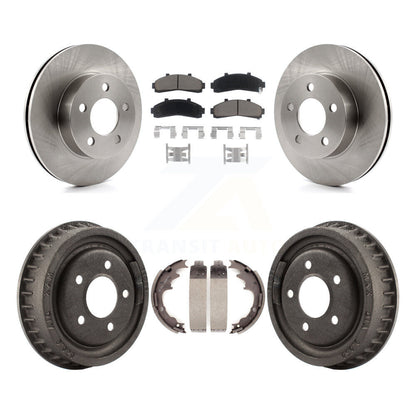 Kit de plaquettes et de tambour en céramique, Rotors de frein avant et arrière, pour Ford Ranger Mazda B4000 B300